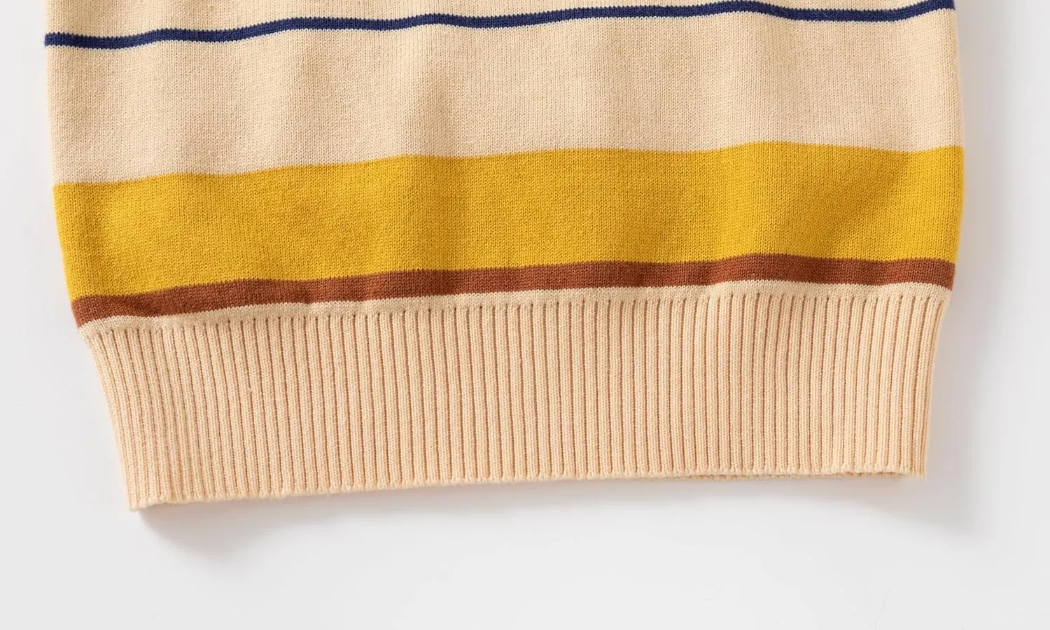 Baby Boys Knit Sweater Round Striped Cotton Cartoon Animal Pullover Sweatshirt