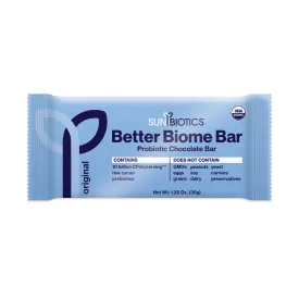 Better Biome Bar - Probiotic Chocolate Bar - Original