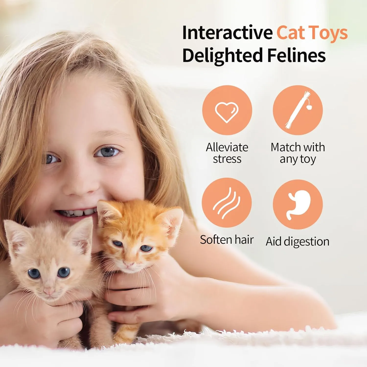 Cat Toys - Blend Silvervine Powder 75g with 5 Pouches, Catnip Alternative, 100% Natural Silver Vine Gall Fruit Powder & Silvervine Leaves, Suitable for All Cat Ages