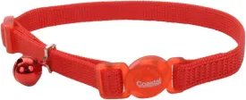 Coastal Pet Products CCP7001RED Nylon Safe Cat Adjustable Breakaway Collar with Bells, Red