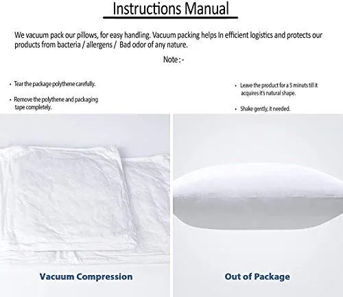 Comfort Store Hotel Quality Hollow Fiber Filler Cushion (16X16 Inches; White) -Set of 2
