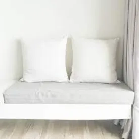 Comfort Store Hotel Quality Hollow Fiber Filler Cushion (16X16 Inches; White) -Set of 2