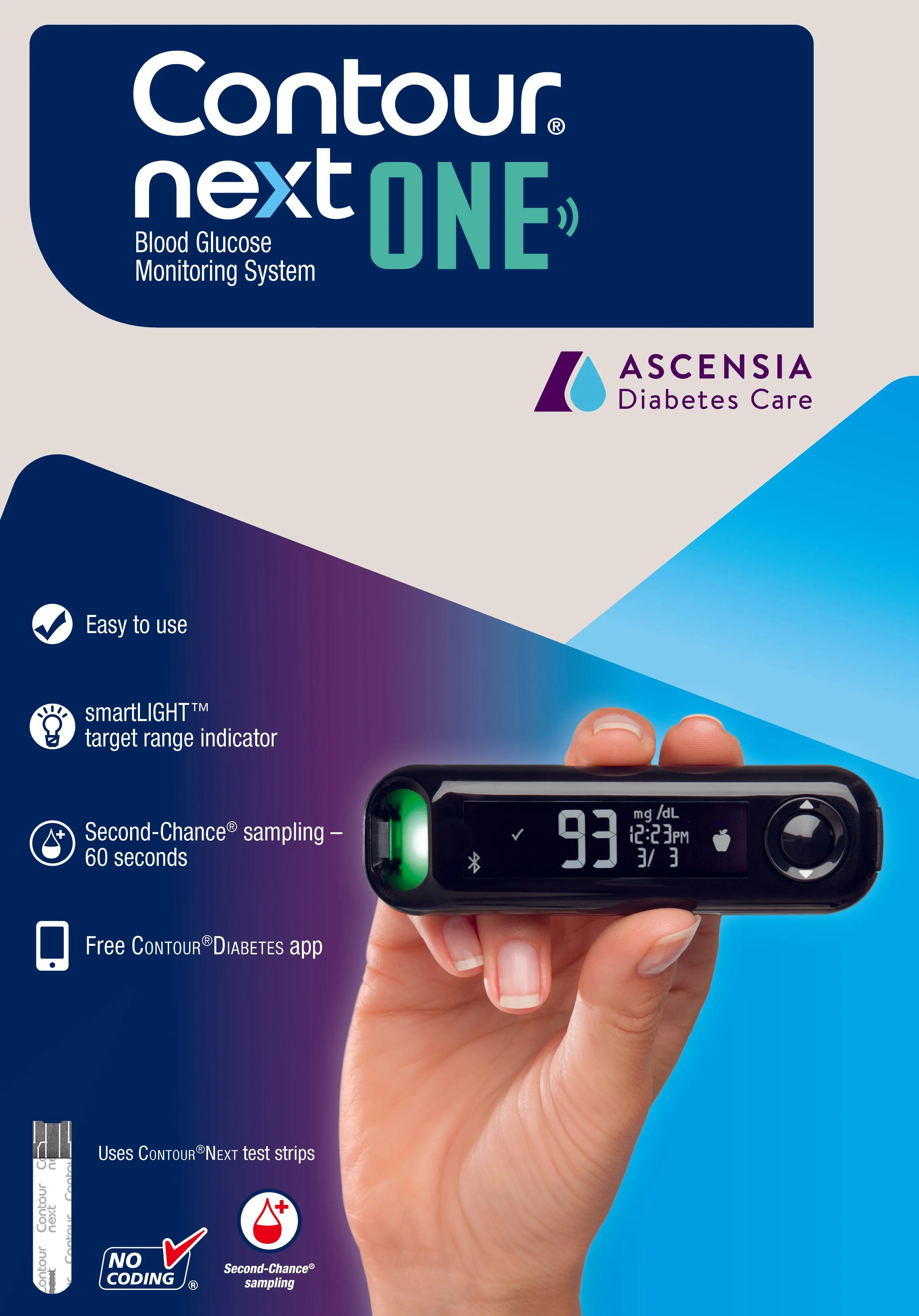Contour Next ONE Blood Glucose Meter With Bluetooth