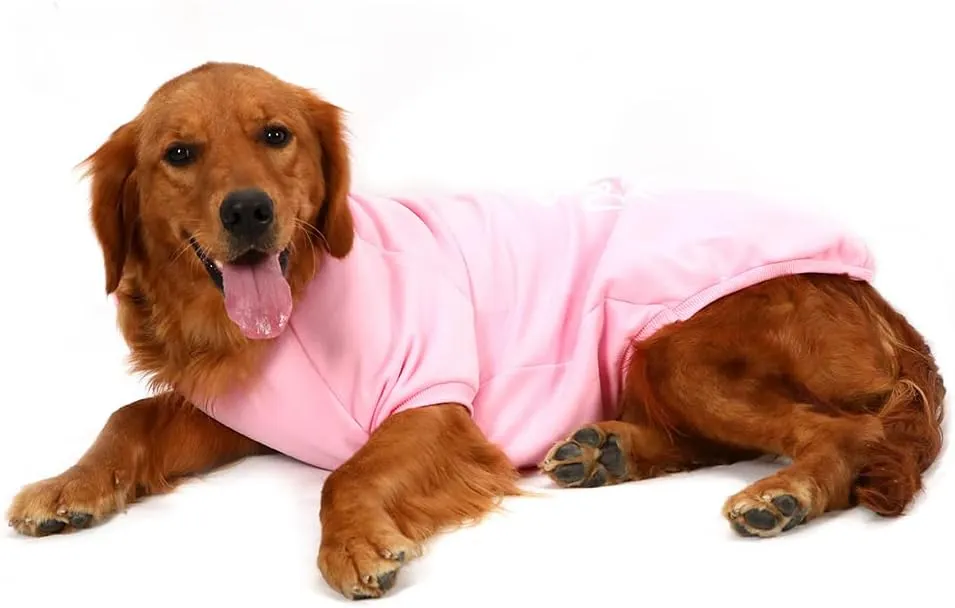 Dog Hoodie - Stylish Outdoor Sports Sweatshirt, Soft and Warm Pet Clothes for Small, Medium and Large Dogs (Pink, Medium)