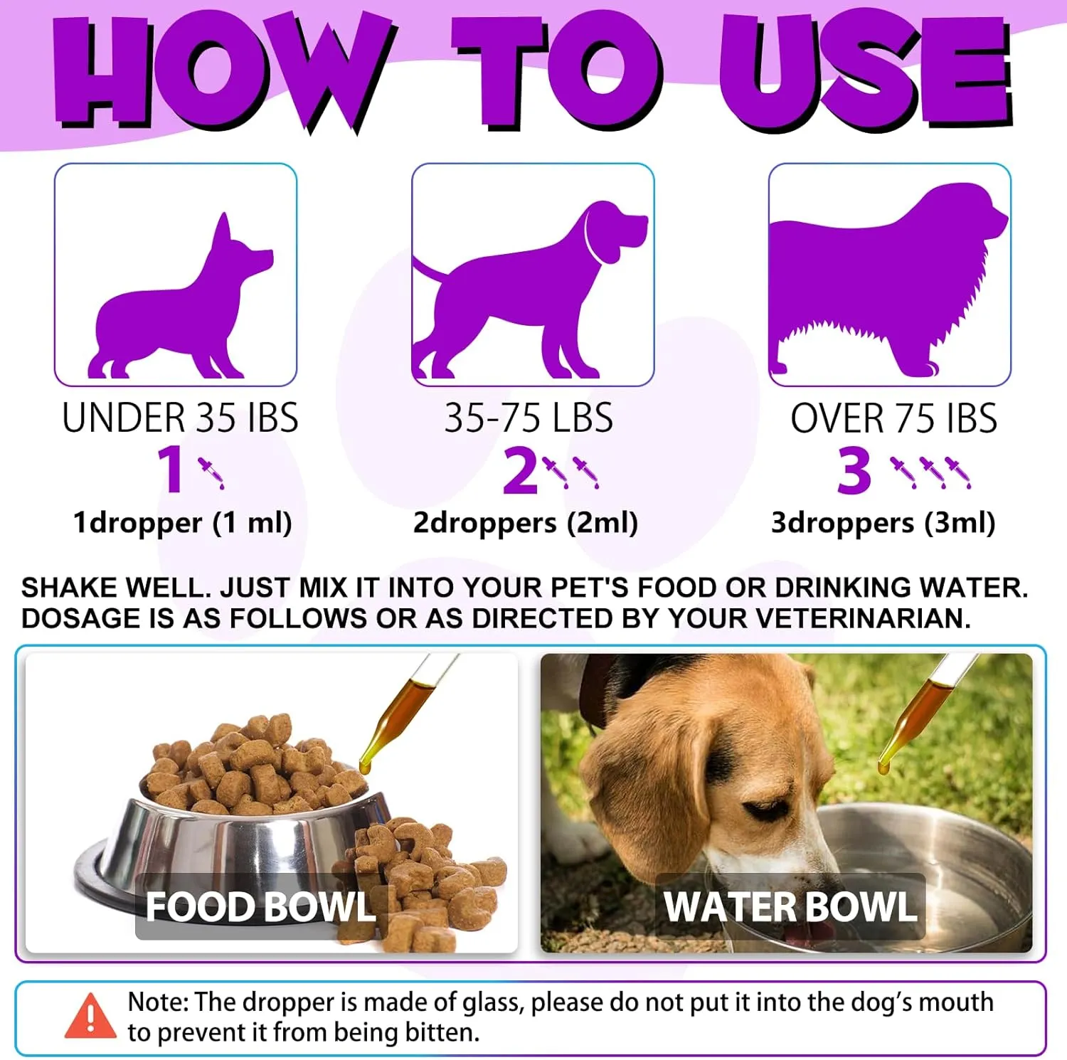 Dog Multivitamin Liquid - 15 in 1 Dog Vitamins Multivitamin, Support Skin & Coat, Heart, Bones and Joint Health, Pet Vitamins and Supplements (2 Fl Oz)