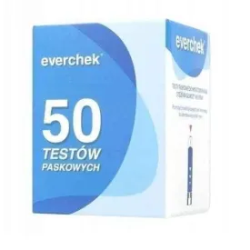 Everchek test strips for monitoring blood glucose x 50 pieces
