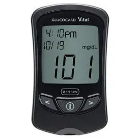 Glucocard Vital Blood Glucose Meter, Black