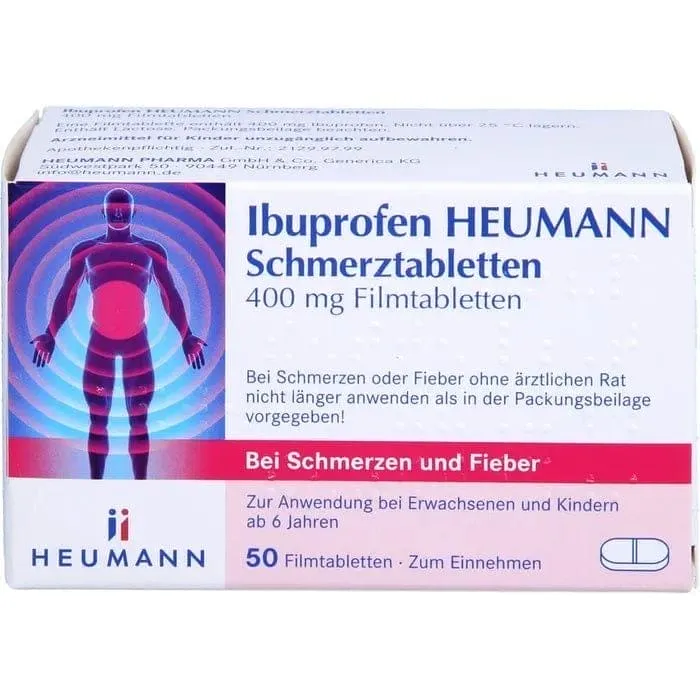 IBUPROFEN Heumann painkiller, Painkillers 400 mg