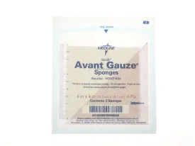 Medline NON21444 Avant Gauze Sponge Sterile 4" x 4", 2 Per Pack Box of 50 Packs