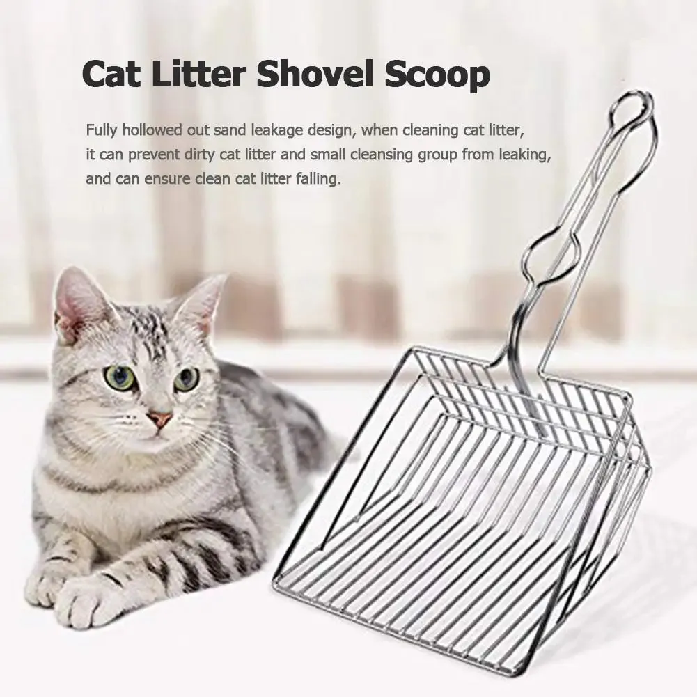 Metal Cat Litter Scoop - Pet Cleanup Tool
