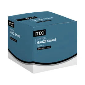MX Health Gauze 10 x 10cm 8 Ply N S 100 Pack