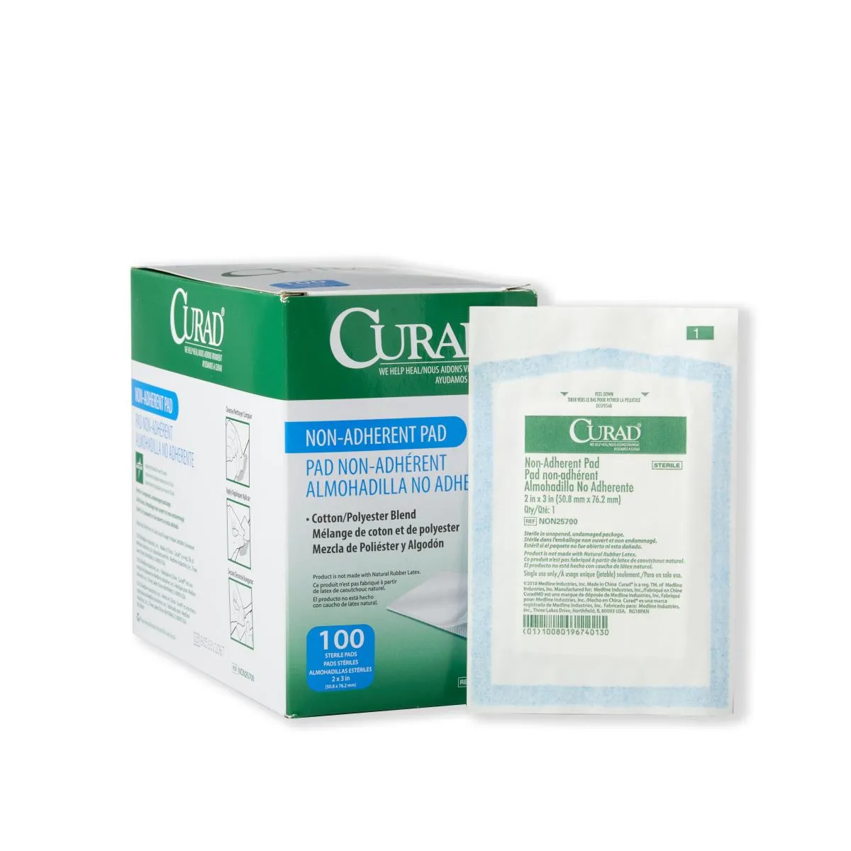 Non-Adherent Pad 2"x3"Sterile 1 per pack