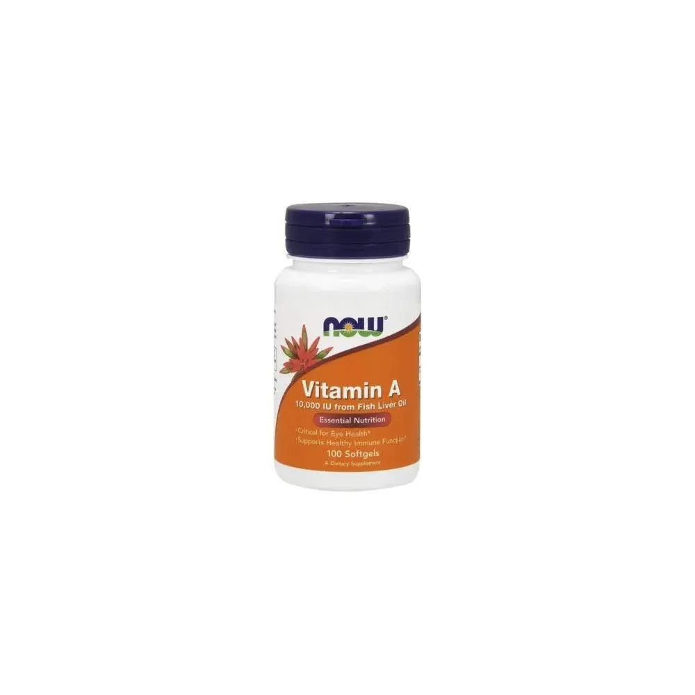 Now Foods Vitamin A 10,000 IU 100 Softgels