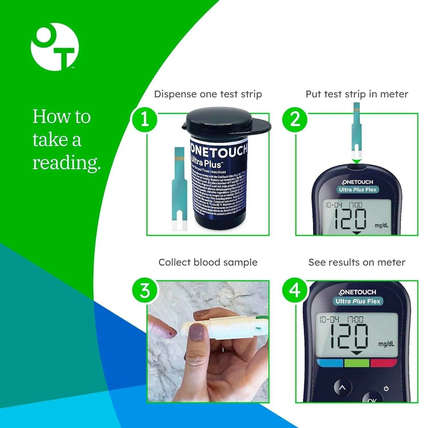 OneTouch Ultra Plus Flex Blood Glucose Monitoring System Kit