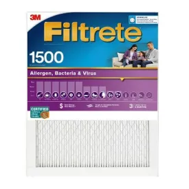 Open Box - Filtrete 16x25x1 2pk Allergen Bacteria and Virus Air Filter 1500 MPR