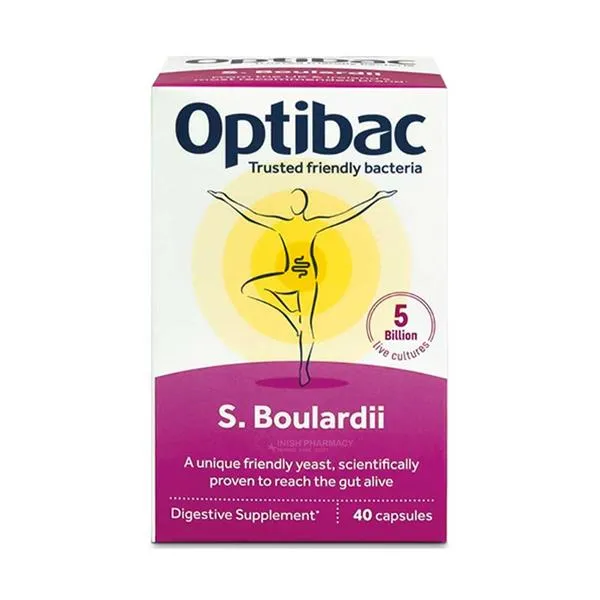 Optibac Saccharomyces Boulardii 40 Capsules