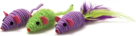 OurPet's Three Twined Mice Catnip Toys for Indoor Cats