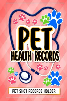 Pet Shot Records Holder Pink Color Hardcover design: Pet Health Records and Dog Vaccination Record Book, Dog Immunization Log, Shots Record Card, ... ... - Perfect Gift for Dog Owners and Lovers Hardcover  March 7, 2023