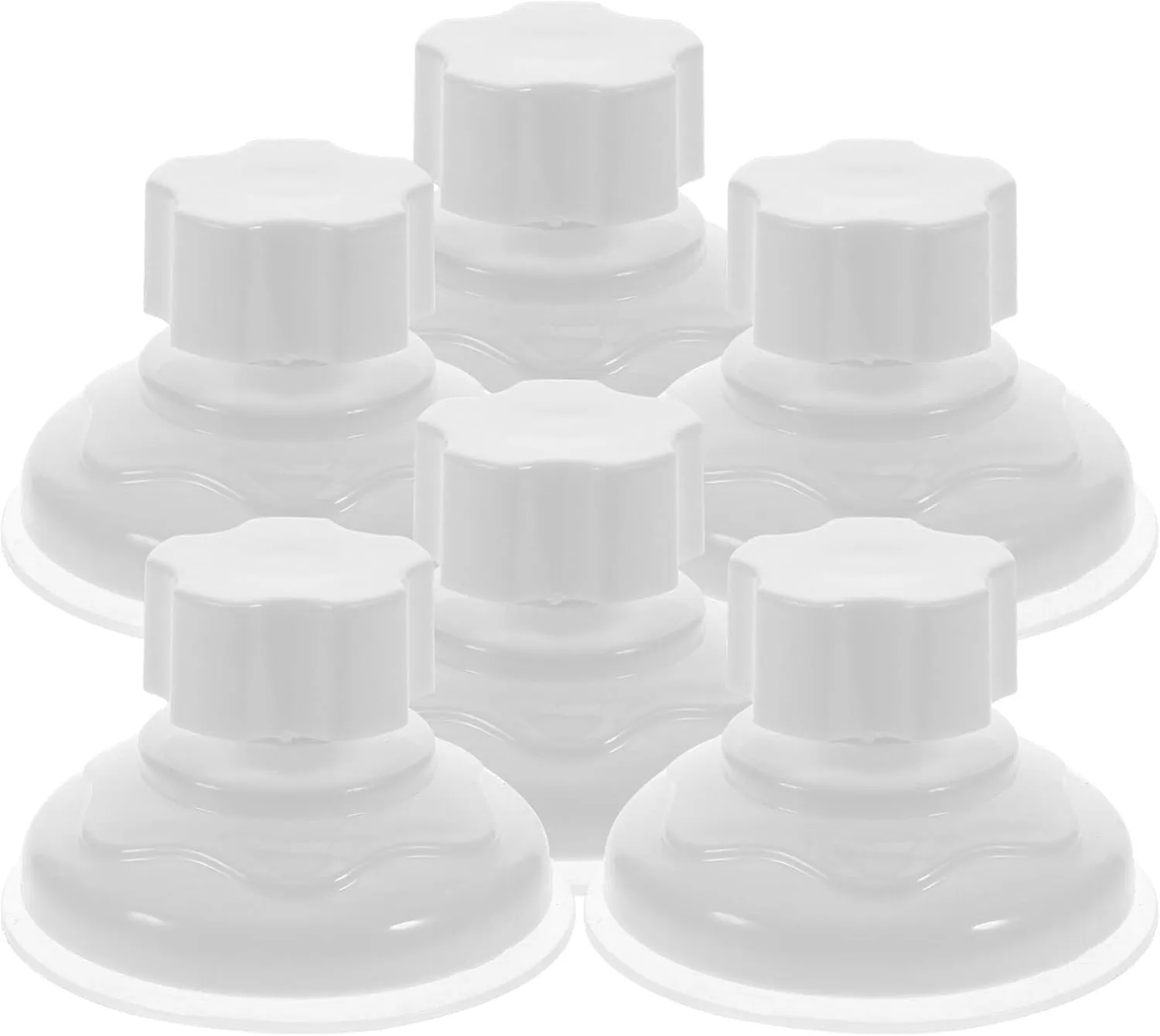 POPETPOP Suction Cups 6pcs Cat Window Perch Cat Window Hammock Replacement Suction Cup for Cat Window Seat Cat Hammock Hanging Pet Supplies White