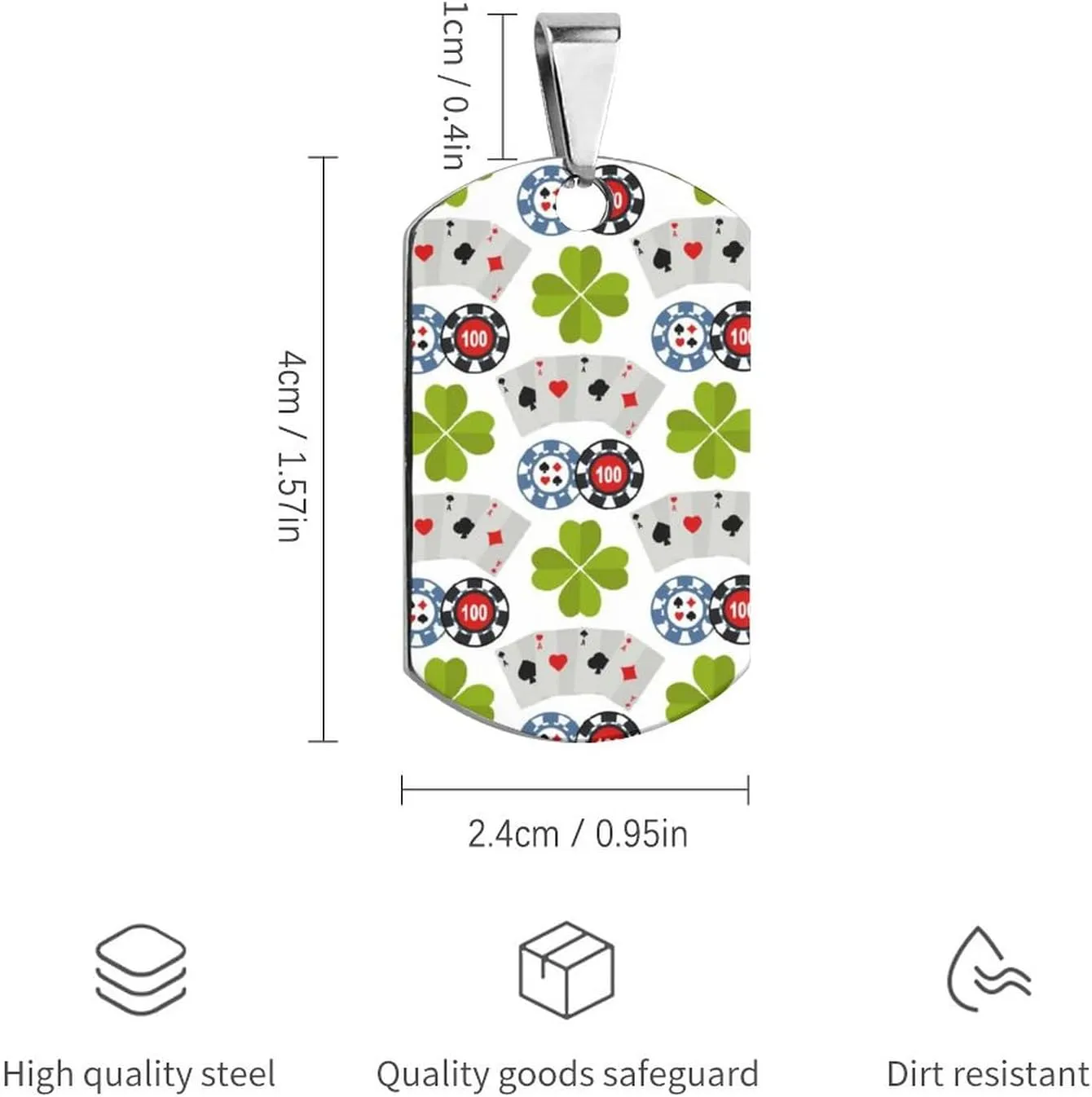 Roulette Slot Poker Casino Game Pet ID Tags Personalized Stainless Steel Dog and Cat Tags Cute Collar Tag Dog Tags