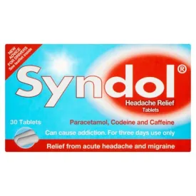 Syndol headache relief tablets