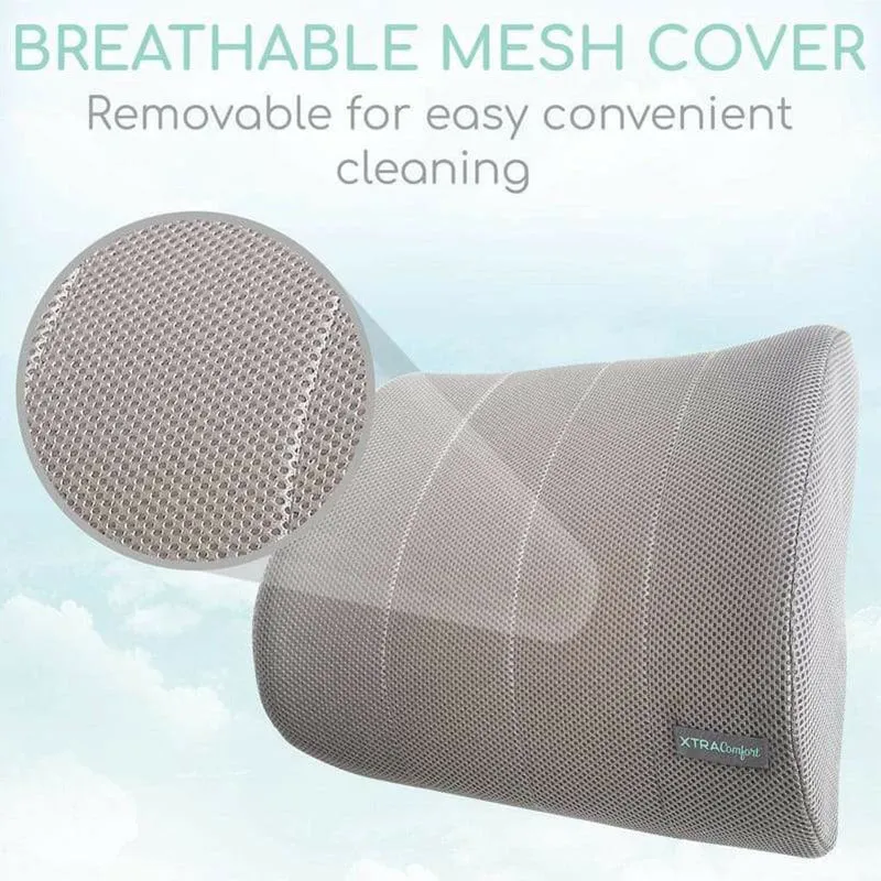 Vive Health Xtra-Comfort Lumbar Cushion - Gray