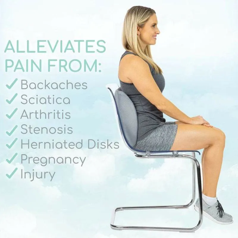 Vive Health Xtra-Comfort Lumbar Cushion - Gray